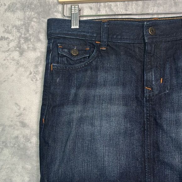 Old Navy Dark Wash Mini Denim Jean Skirt Size 6 - Picture 5 of 8